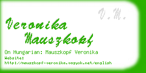 veronika mauszkopf business card